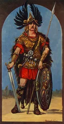 Hengist, leider van de Angelen, 449 n.Chr., 1924.