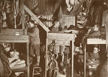 De Tenements Cherry-Garrard, Bowers, Oates, Meares, Atkinson, 9 oktober 1911