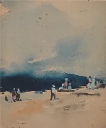 Langs de oever