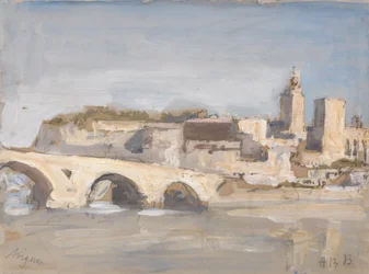 Avignon: brug over een rivier