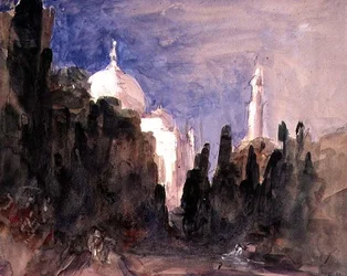 De tuinen van de Taj Mahal
