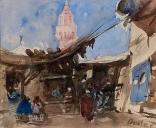 De markt van Boulac, in de buurt van Caïro