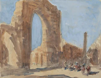 De Quwwat-ul-Islam-moskee en de ijzeren zuil van Delhi, Qutb Minar-complex