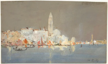 Venetiaans capriccio met een campanile