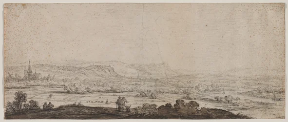 Landschap met het dorp Schenkenschanz, Gelderland