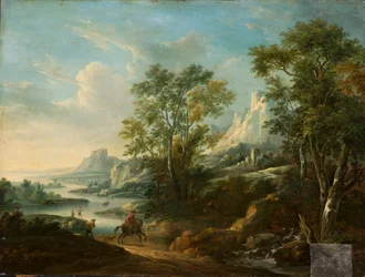 Berglandschap met rivier