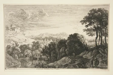 Landschap met Zonsondergang, uit de serie Heuvel Landschappen