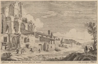 Landschap met een Kunstenaar die Schetst
