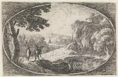 Landschap (nr. 15 uit de serie: Varie campestrum fantasiae)