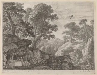 Sint Paulus en Sint Antonius bij de ingang van de grot
