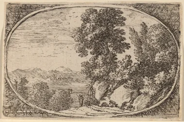 De Rots Bekroond met Bomen