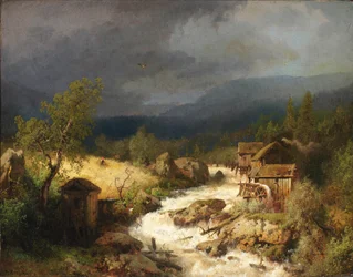 Molen op een rivier