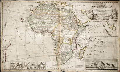 Kaart van Afrika, ca. 1715