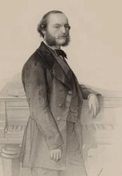Portret van de pianist en componist Désiré Magnus 1828-1884