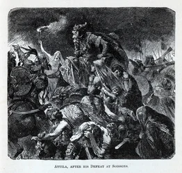 Attila na zijn nederlaag bij Soissons, 1882