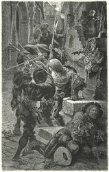 Botsing tussen studenten en Landsknechten in Erfurt, 1510