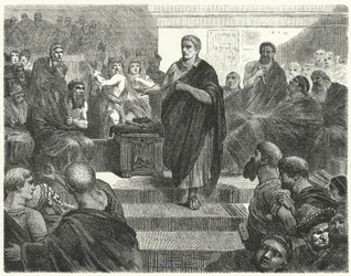 Sulla treedt af als dictator van Rome, 81 v.Chr.