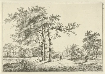 Landschap met moeder en kind