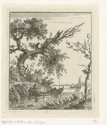 Roeiboot met twee mannen