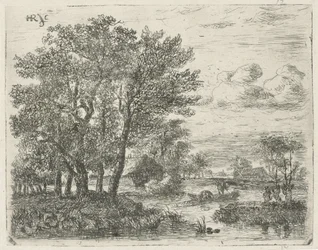 Vissers in een boot