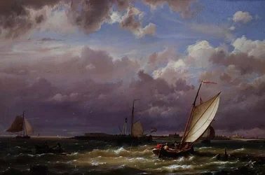 Bij Enkhuizen, op de Zuiderzee