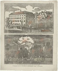De gevangenis te Amsterdam en een brandend grachtenhuis