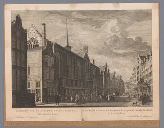Gezicht op de Heilige Stede (Nieuwezijds Kapel) te Amsterdam