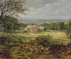 Engels landschap met een huis, 19e eeuw
