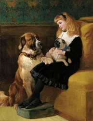 Haar enige speelkameraden, 1870