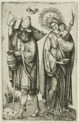 De Heilige Familie met de Duif van de Heilige Geest