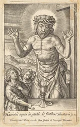 Het bloed van de Verlosser vereerd door twee engelen, voor 1619
