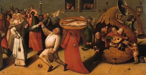 Het gevecht tussen Carnaval en Vasten (detail)