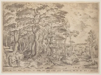 Landschap met Christus