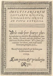 Titelpagina van „Multifariarum Casularum“