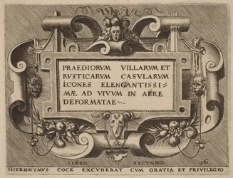 Titelpagina van „Praediorum Villarum“