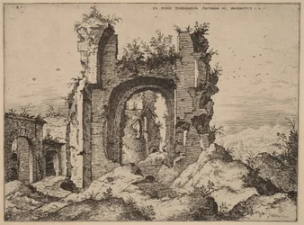 Uitzicht op de Thermen van Caracalla