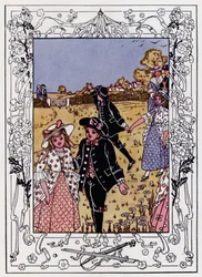 Kom Meisjes en Jongens (kleur litho)
