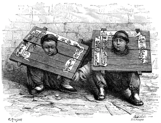 De schandpaal in Japan vóór de revolutie, 1895