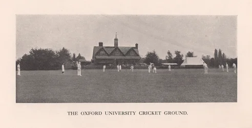 The Parks, cricketveld van de Universiteit van Oxford, 1912