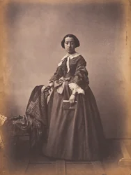 Georgina, morte à 20 ans (Georgina, dood op 20-jarige leeftijd),c. 1852 (foto)
