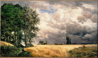 Naderend onweer (schilderij op canvas)