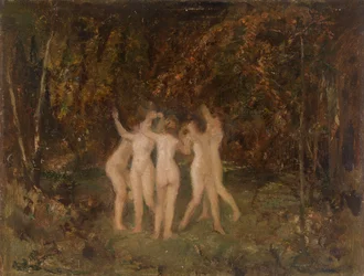 Nimfen in het bos