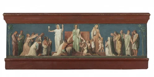 Schets voor de kerk van Saint-Vincent-de-Paul: De Drie Theologische Deugden, ca. 1848