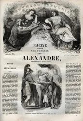 Alexandre le Grand tragedie in vijf bedrijven - gravure in 