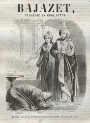 Bajazet tragedie in vijf akten van Jean Racine - gravure in 