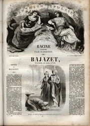 Bajazet tragedie in vijf bedrijven van Jean Racine - gravure in 