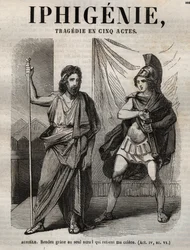 Iphigenie tragedie van Jean Racine - gravure in 