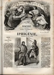 Iphigenie tragedie van Jean Racine - gravure in 