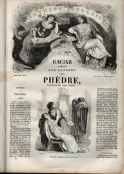 Phedre, door Jean Racine (1639-1699) - gravure in 