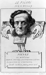 Cartoon van Ernest Pinard, ca. 1857 (litho)